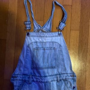 Ripped Jean overalls